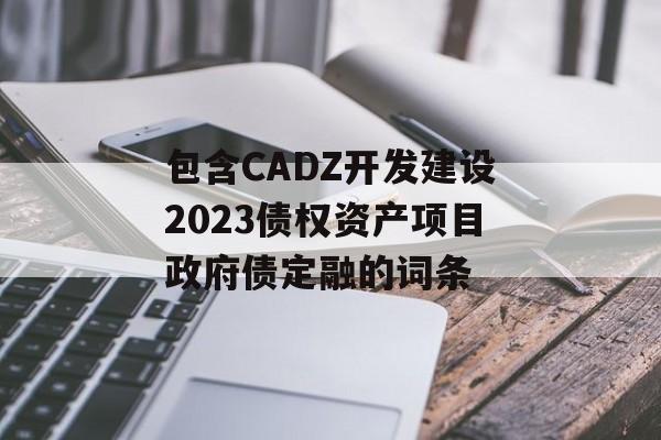 包含CADZ开发建设2023债权资产项目政府债定融的词条