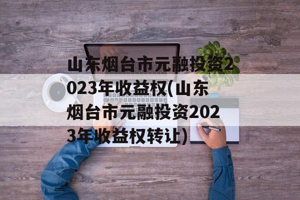 山东烟台市元融投资2023年收益权(山东烟台市元融投资2023年收益权转让)