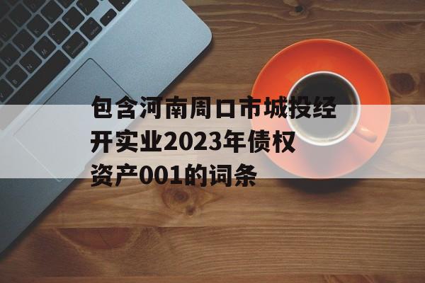 包含河南周口市城投经开实业2023年债权资产001的词条