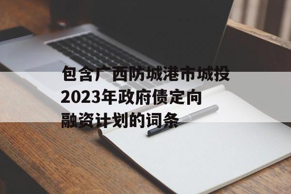 包含广西防城港市城投2023年政府债定向融资计划的词条