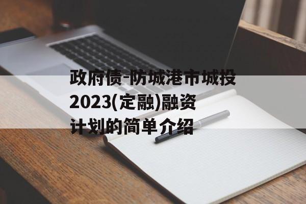 政府债-防城港市城投2023(定融)融资计划的简单介绍