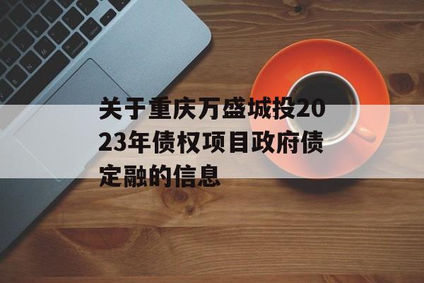 关于重庆万盛城投2023年债权项目政府债定融的信息