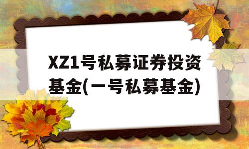 XZ1号私募证券投资基金(一号私募基金)