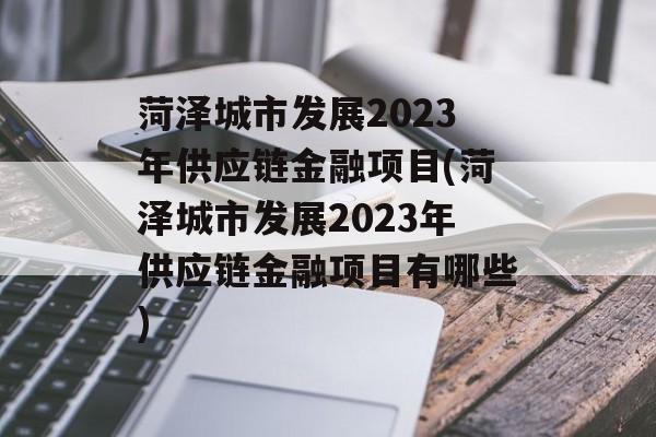 菏泽城市发展2023年供应链金融项目(菏泽城市发展2023年供应链金融项目有哪些)