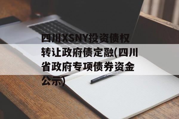 四川XSNY投资债权转让政府债定融(四川省政府专项债券资金 公示)