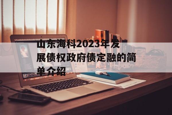 山东海科2023年发展债权政府债定融的简单介绍