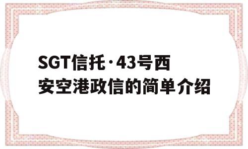 SGT信托·43号西安空港政信的简单介绍