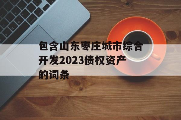 包含山东枣庄城市综合开发2023债权资产的词条