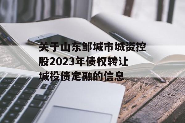 关于山东邹城市城资控股2023年债权转让城投债定融的信息