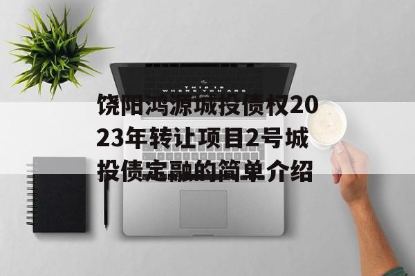 饶阳鸿源城投债权2023年转让项目2号城投债定融的简单介绍