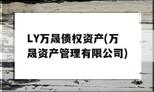 LY万晟债权资产(万晟资产管理有限公司)