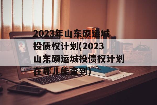 2023年山东硕运城投债权计划(2023山东硕运城投债权计划在哪儿能查到)