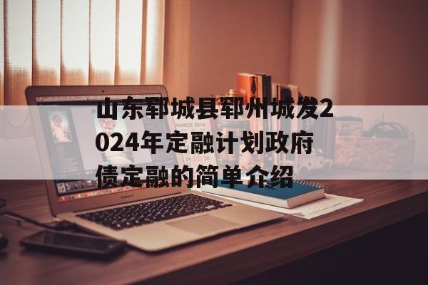 山东郓城县郓州城发2024年定融计划政府债定融的简单介绍