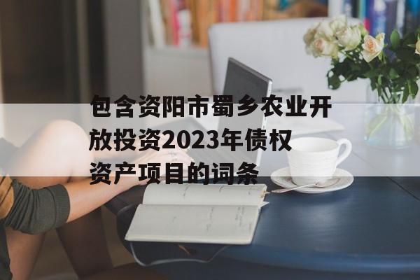 包含资阳市蜀乡农业开放投资2023年债权资产项目的词条