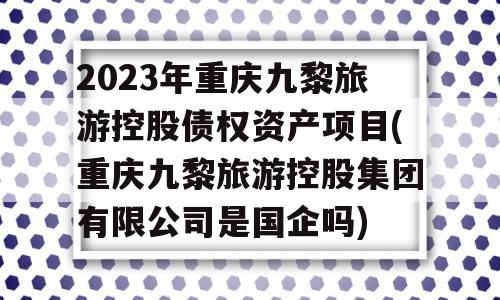 2023年重庆九黎旅游控股债权资产项目(重庆九黎旅游控股集团有限公司是国企吗)