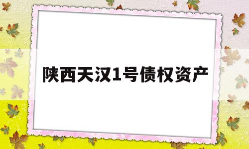 陕西天汉1号债权资产