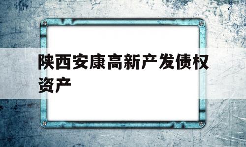 陕西安康高新产发债权资产