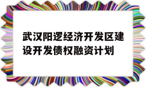 武汉阳逻经济开发区建设开发债权融资计划