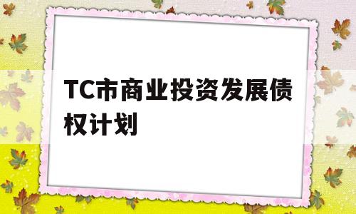 TC市商业投资发展债权计划