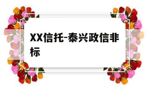 XX信托-泰兴政信非标