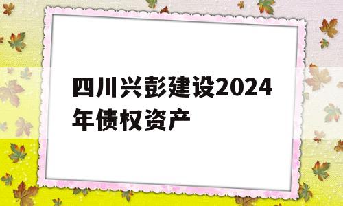 四川兴彭建设2024年债权资产